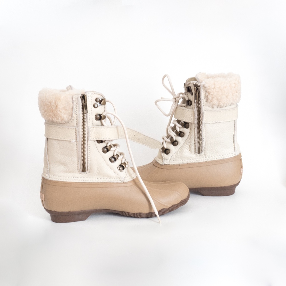 Sperry Rubber Duck Boots Deep Ivory NO OFFERS